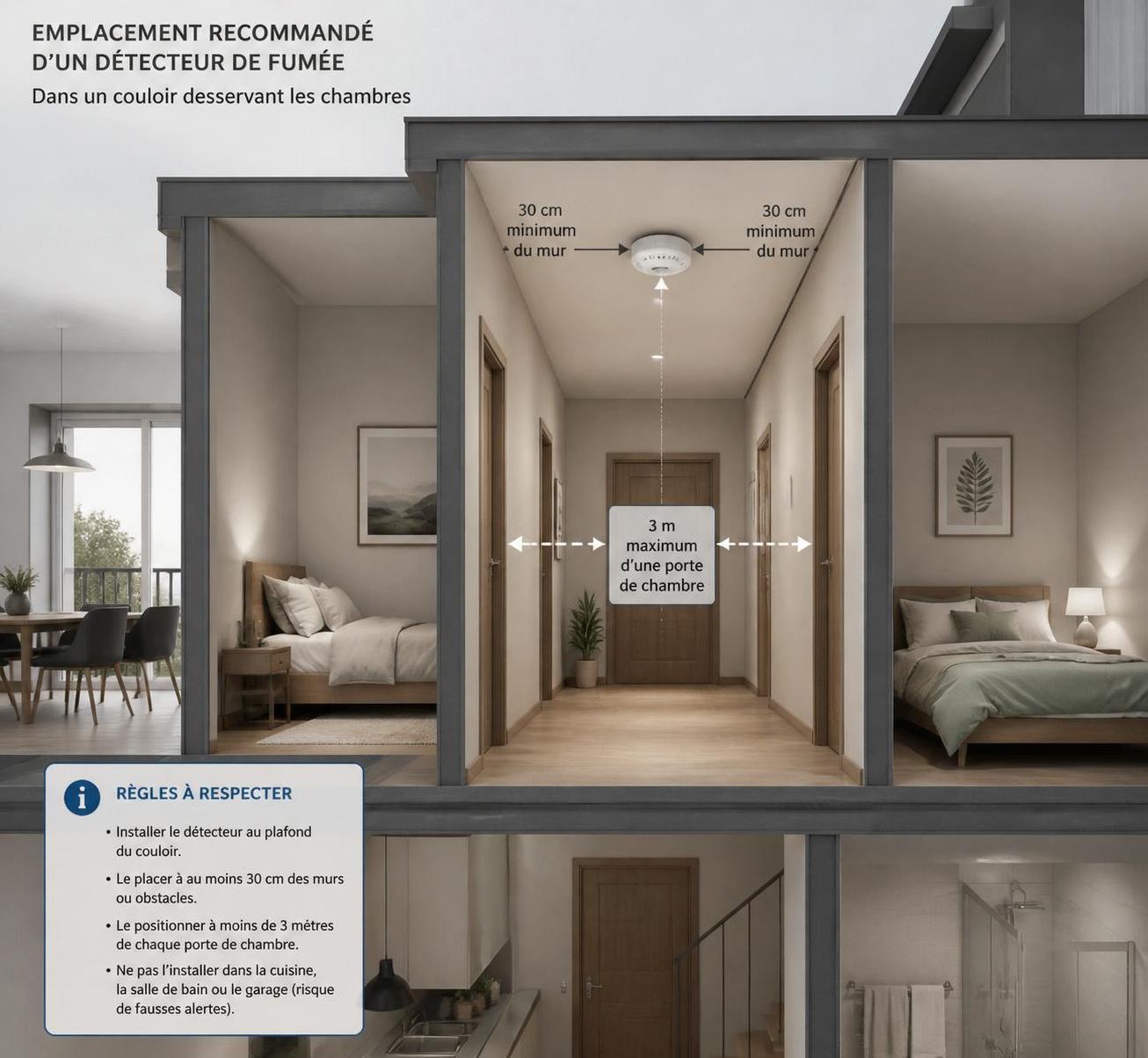 découvrez notre guide complet pour installer votre détecteur de fumée : conseils sur le choix de l'emplacement idéal et les bonnes pratiques d'entretien pour assurer votre sécurité.